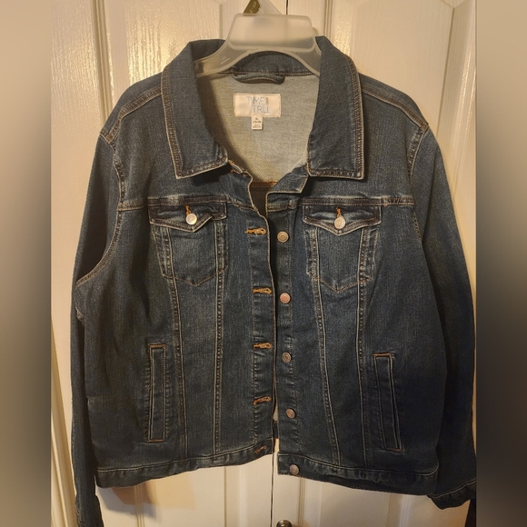A Blue Women's Time And Tru Jacket sz 16-18, XL - Picture 4 of 6